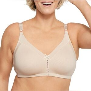 BNWT Bali Women's Double Support Wireless Bra Full-Coverage Wirefree T-Shirt bra